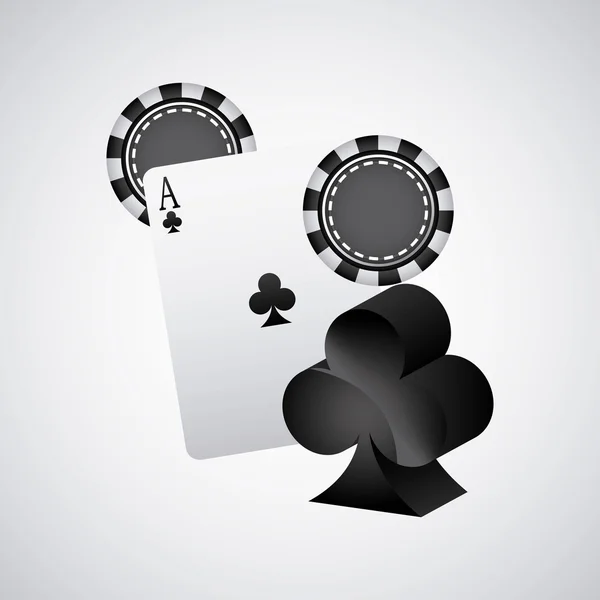 Geïsoleerde icoon van casino games elementen — Stockvector