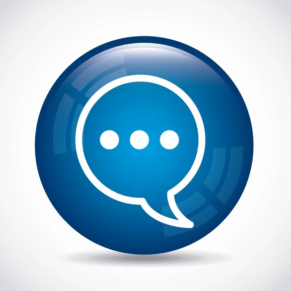 Speech bubble isolated icon — Stock Vector