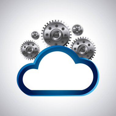 bulut bilgi işlem Servisi izole simgesini