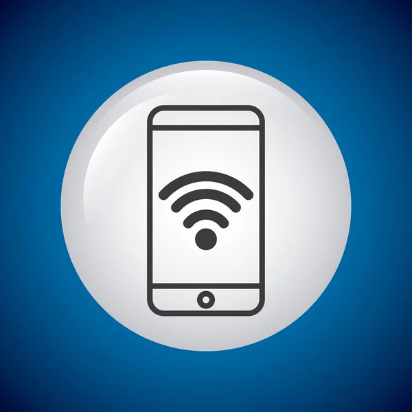 Servicio de conexión wifi icono aislado — Archivo Imágenes Vectoriales