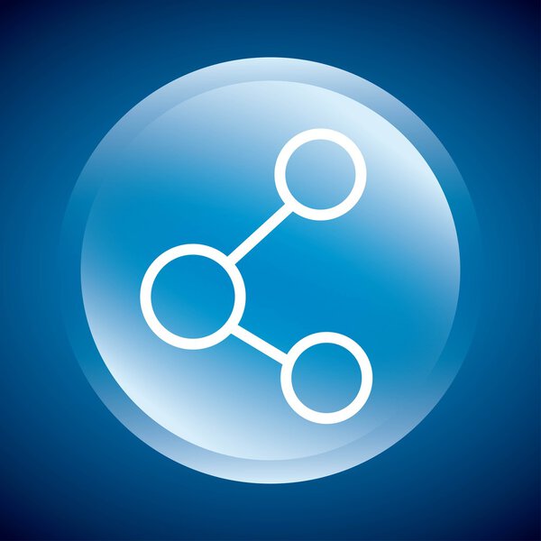 share symbol isolated icon