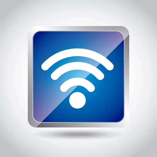 Wifi-Verbindung Service isoliert Symbol — Stockvektor