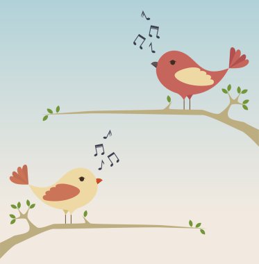 şirin süs kuş simgesi