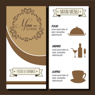 Menü Restoran kapak simgesini