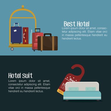 En iyi otel hizmetleri Icons set
