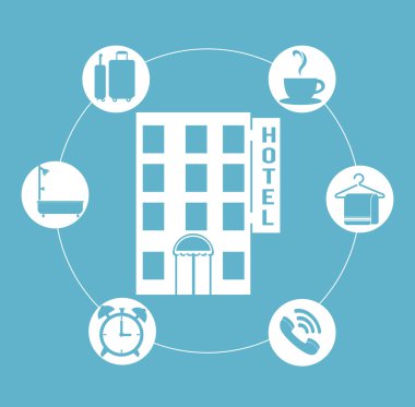 En iyi otel hizmetleri Icons set