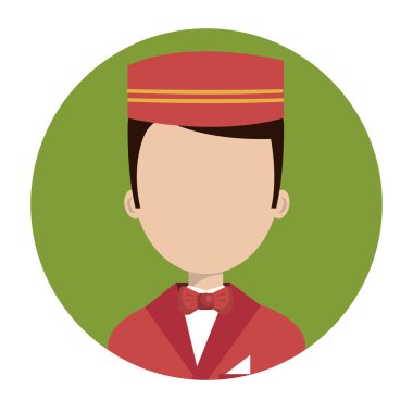 Belboy Servisi otel izole simgesini