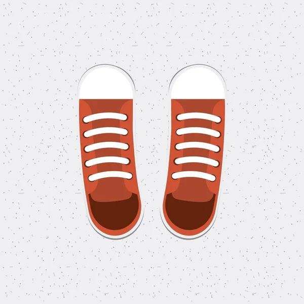 Schoenen jonge mode geïsoleerde pictogram — Stockvector
