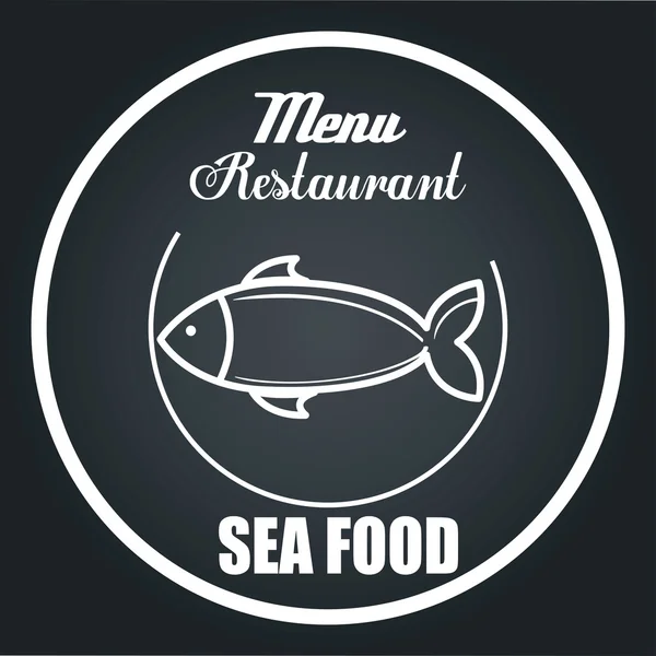 Icona della copertina del ristorante menu — Vettoriale Stock