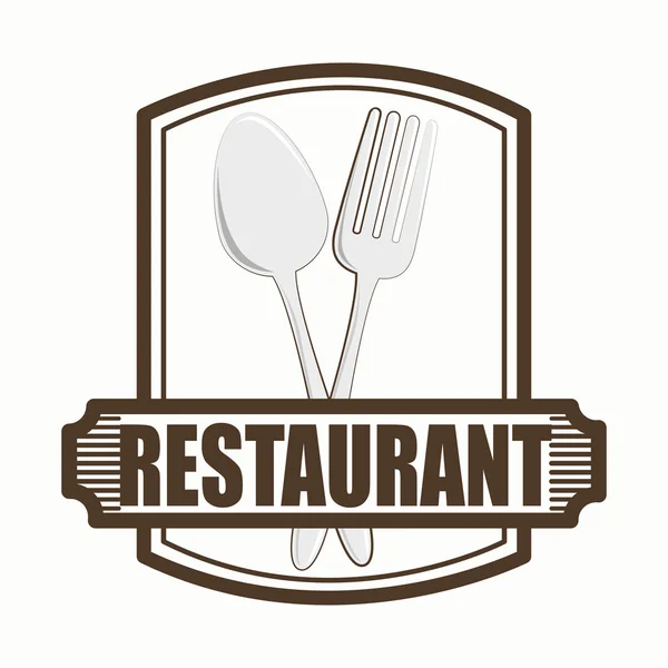 Étlap étterem borító ikon — Stock Vector