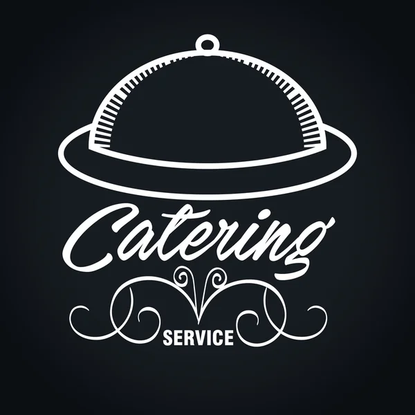 Catering εικονίδιο νόστιμο φαγητό — Διανυσματικό Αρχείο