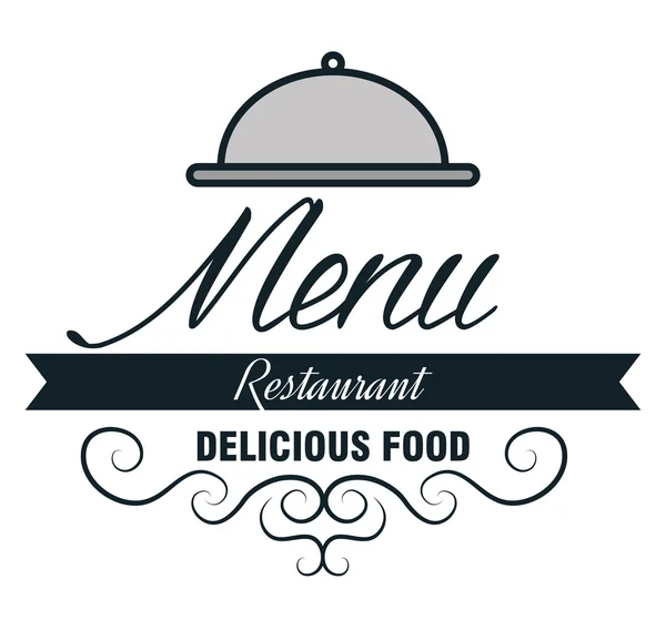 Ícone de comida restaurent menu — Vetor de Stock