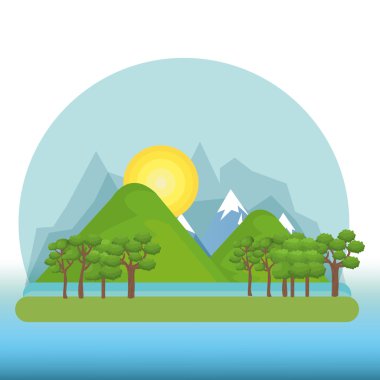 güzel manzara arka plan simgesi