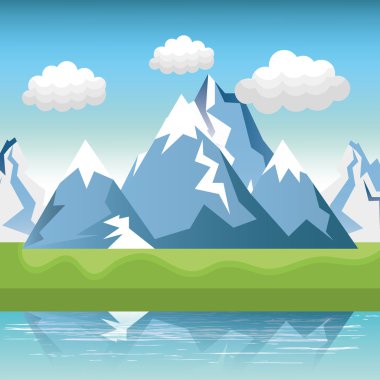 güzel manzara arka plan simgesi