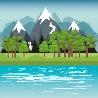 güzel manzara arka plan simgesi