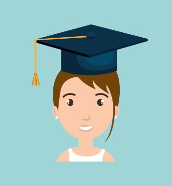 kız öğrenci kadın simgesi