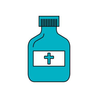 şişe ilaç izole simgesi