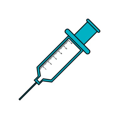 enjeksiyon ilaç izole simgesi