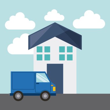 teslimat hizmeti kavramı izole simgesi