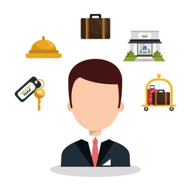 En iyi otel hizmetleri Icons set