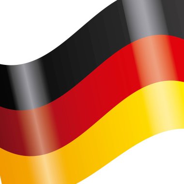 Almanya bayrak izole simgesi