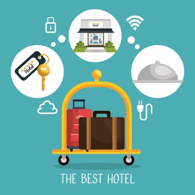 En iyi otel hizmetleri Icons set