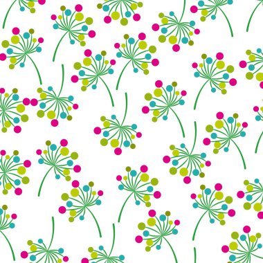 çiçekler ve yapraklar Bahçe arka plan dekorasyon