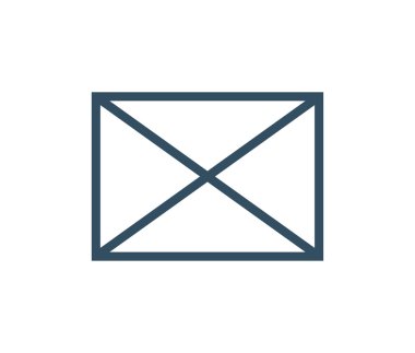 zarf e- posta iletisi izole edilmiş simgesi