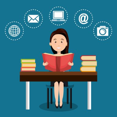 Internet iletişim teknolojisi izole simgesini