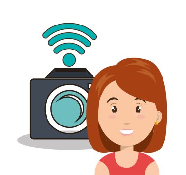 Internet iletişim teknolojisi izole simgesini