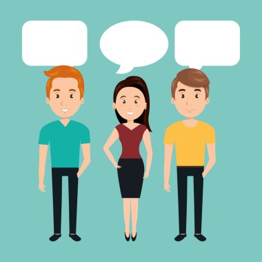 İnsanlar konuşma iletişim