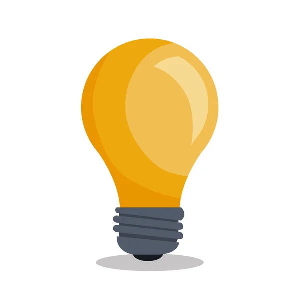 Bombilla icono idea de luz — Vector de stock