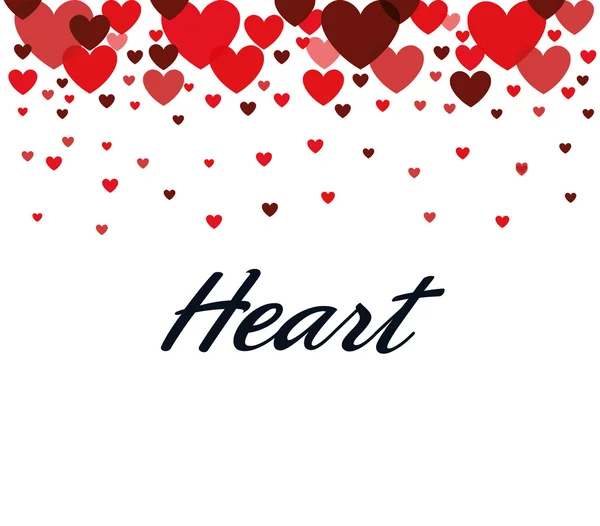 Heart love card icon — Stock Vector