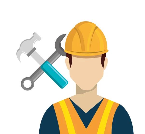 Construtor ícone trabalhador construtor — Vetor de Stock