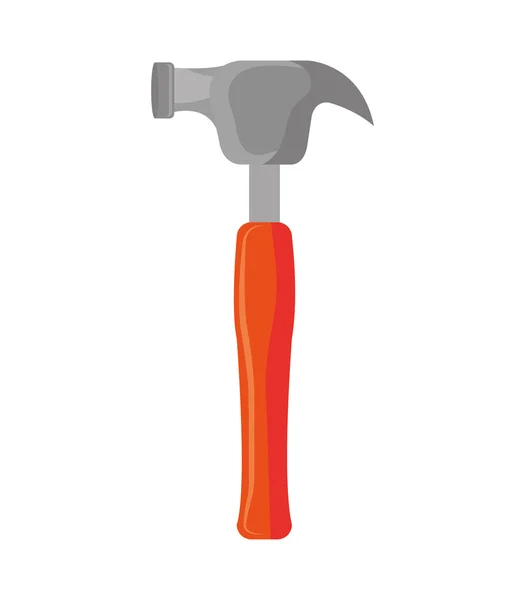 Hammer construction tool device icon — Stock Vector