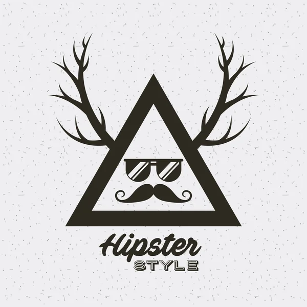 Marco estilo hipster icono aislado — Vector de stock