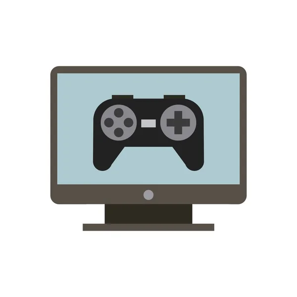 Controle de vídeo game ícone isolado — Vetor de Stock