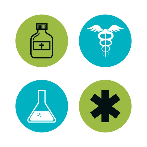 Set medical care icons — Stock Vector