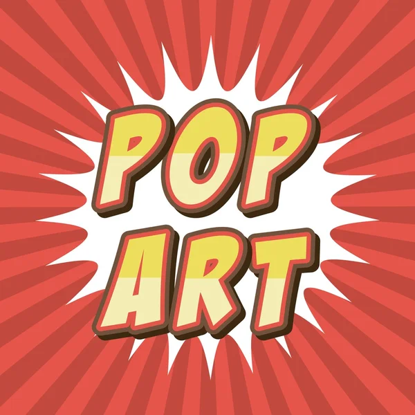 Estilo de arte pop cómico — Archivo Imágenes Vectoriales