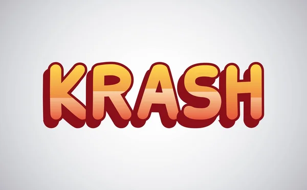 Krash style pop art comique — Image vectorielle
