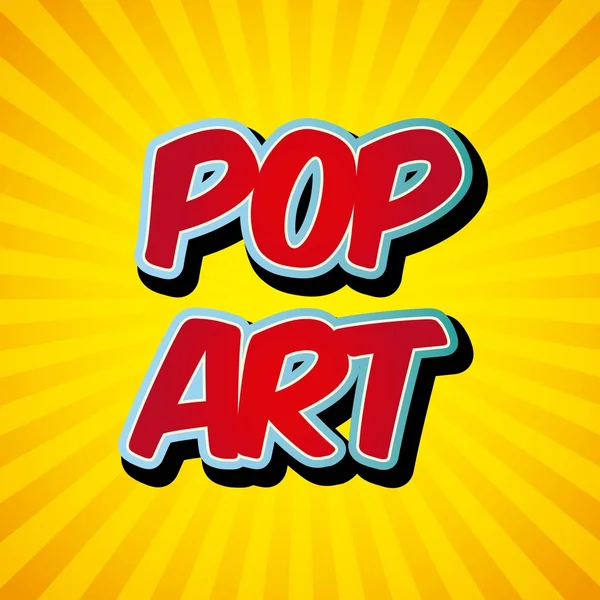 Estilo de arte pop cómico — Vector de stock