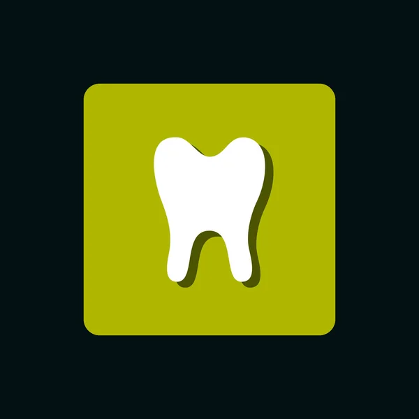 Tooth human isolated icon — Stock Vector