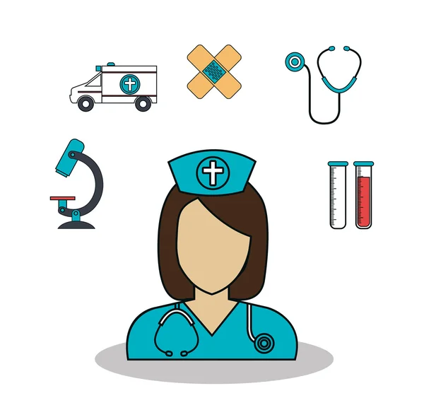 Medycznych opieki zdrowotnej ikony — Wektor stockowy