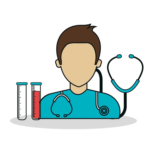 Dokter avatar geïsoleerde pictogram — Stockvector