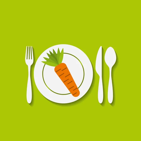 Menú de restaurante de comida vegetariana — Vector de stock