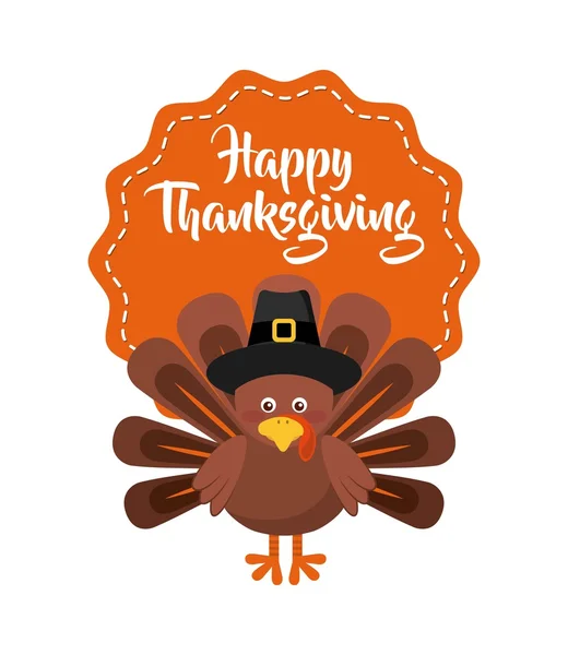 Happy thanksgiving celebracja plakat — Wektor stockowy