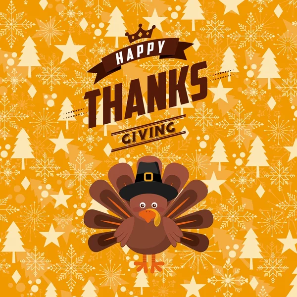 Happy thanksgiving celebracja plakat — Wektor stockowy