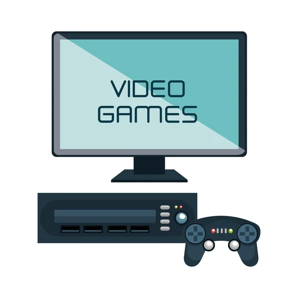 Video game interface isolated icon — Stock Vector