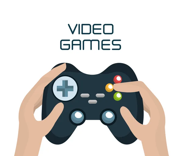 Control de videojuegos icono aislado — Vector de stock