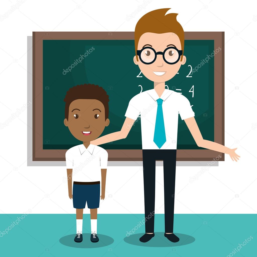 Öğretmen öğrenci animasyon Öğretmen öğrenci animasyon